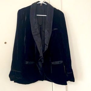 Velvet black blazer size xs